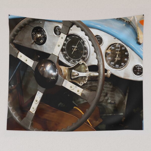 Item preview, 1952 Talbot-Lago T26 Grand Sport Dashboard - Le Mans Spyder Vintage Racing Interior designed and sold by Peter Kraaibeek | Generative Designs and Car Art.