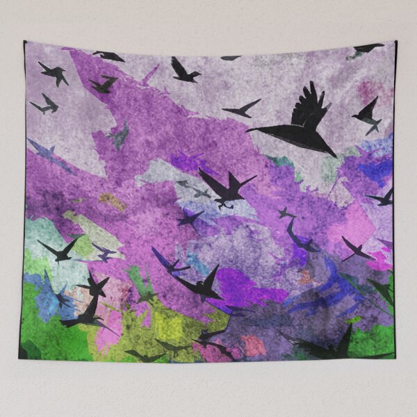 Item preview, Abstract flying birds designed and sold by kinpirks.
