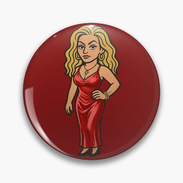 Item preview, The Sopranos Family Cuties - JERSEY FIRST LADY // Adriana Red Dress Edition designed and sold by CleverCulture.