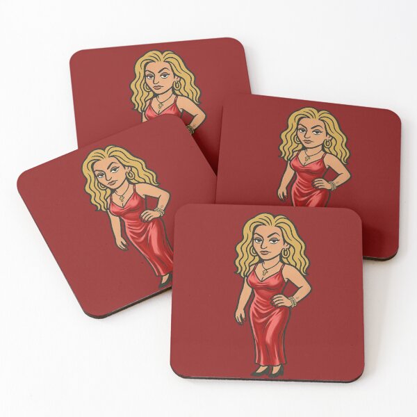 Item preview, The Sopranos Family Cuties - JERSEY FIRST LADY // Adriana Red Dress Edition designed and sold by CleverCulture.