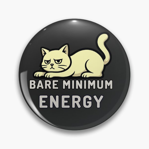 Item preview, Bare Minimum Energy Cat Design designed and sold by AdicretorDesign.