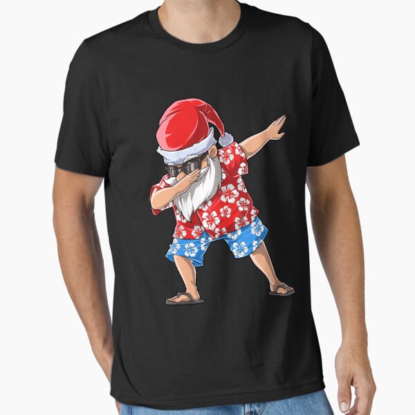 Aperçu de l'œuvre Dabbing Santa T Shirt Hawaïen Claus Noël Dab Cadeau De Noël Enfants Garçons Filles Jeunes Hommes Femmes créée et vendue par LiqueGifts.