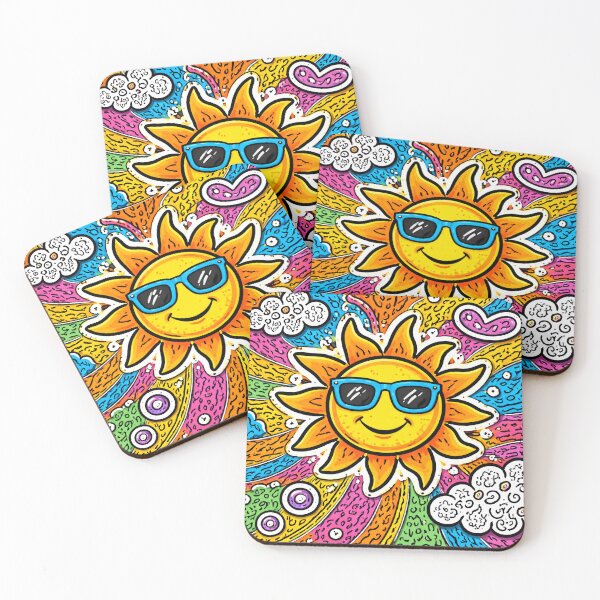 Item preview, Cool Smiling Sun Drawing designed and sold by melvoria.