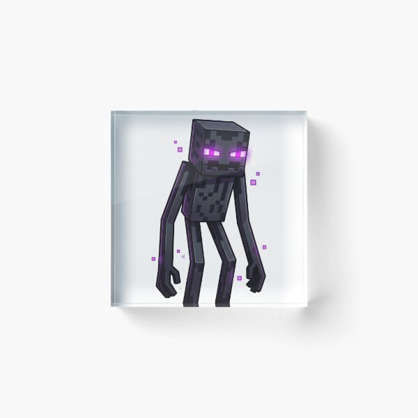 Item preview, Pixel Void Walker with Purple Glow - Enderman Inspired Sticker designed and sold by Pandora´s Box.