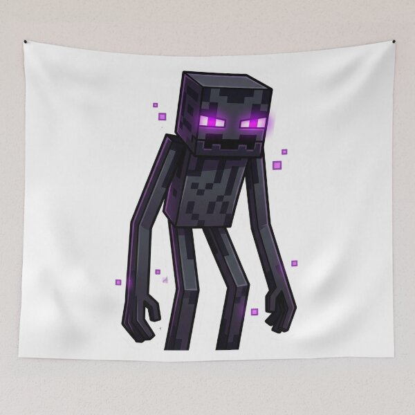 Item preview, Pixel Void Walker with Purple Glow - Enderman Inspired Sticker designed and sold by Pandora´s Box.