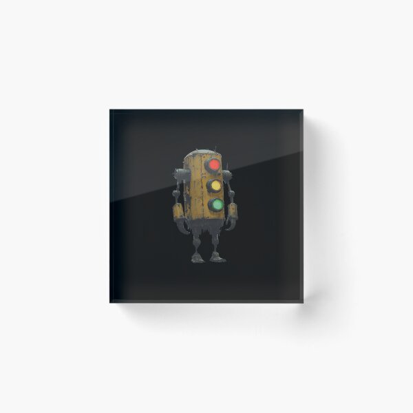 Item preview, stop go traffic robot logo designed and sold by VWscout2.