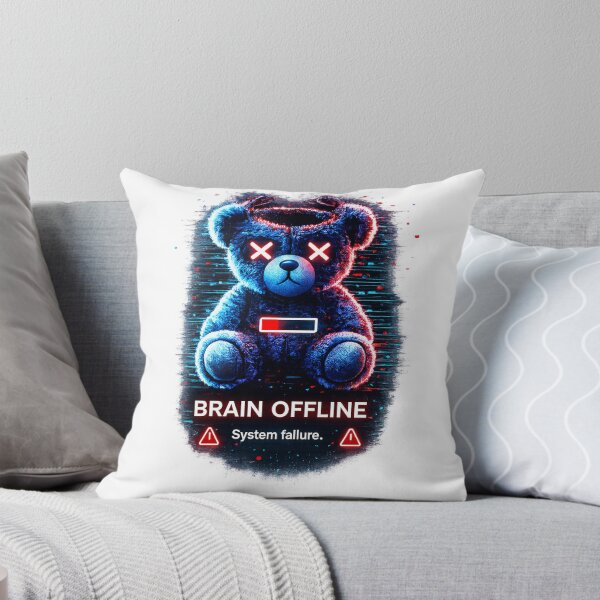 Item preview, Cyberpunk Glitch Teddy Bear – Brain Offline Aesthetic Shirt designed and sold by UnglaublichGut.