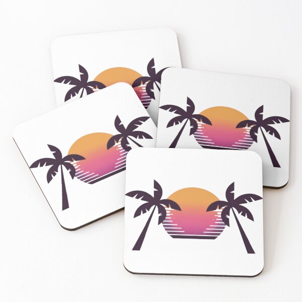 Item preview, Minimalist Palm Tree Sunset Retro Summer Vibes Design designed and sold by KaozTempest.