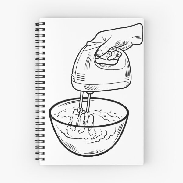 Item preview, Mixing batter with a hand mixer in a bowl on a kitchen counter during a cooking session designed and sold by Ms. Iryna.