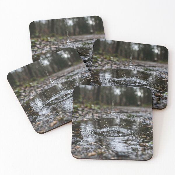 Item preview, Water droplet falling into a puddle – realistic close-up and motion effect. designed and sold by Malisa345.