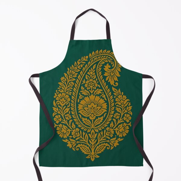 Item preview, Traditional Indian Paisley Block Print Floral Buta designed and sold by RajRang.