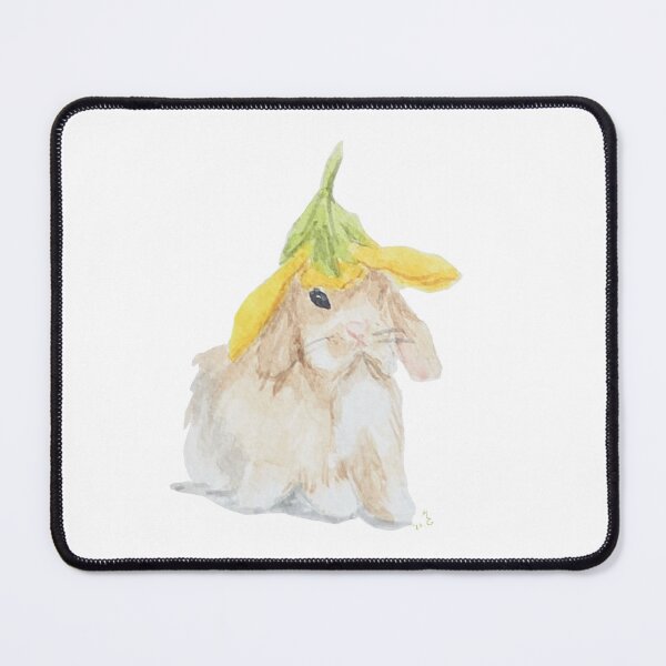 Item preview, Bunny with a Flower Hat designed and sold by Cornflowersart.
