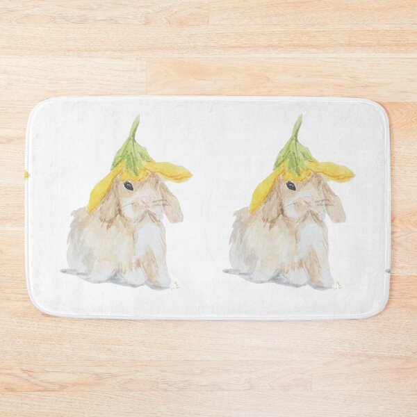 Item preview, Bunny with a Flower Hat designed and sold by Cornflowersart.