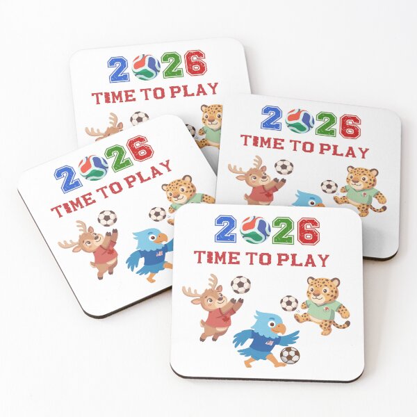 Item preview, Soccer Mascots 2026 USA Mexico Canada Time To Play designed and sold by area248.