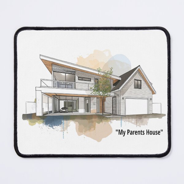 Item preview, Modern Memories - My Parents House Watercolor Sketch designed and sold by Modern Nest Art.