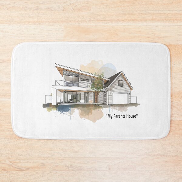Item preview, Modern Memories - My Parents House Watercolor Sketch designed and sold by Modern Nest Art.