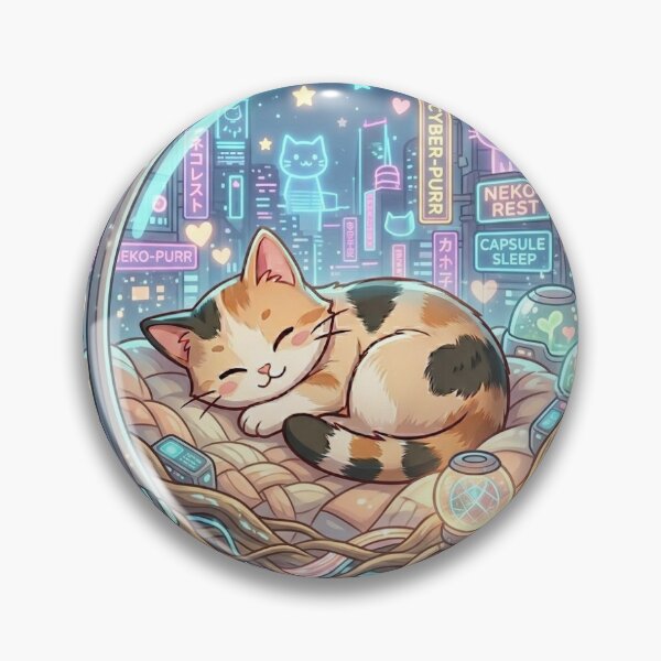 Artikelvorschau, Cyberpunk Sleeping Dog Kapsel – Neon City Gemütliche Ruhe-Ästhetik entworfen und verkauft von wildbest.