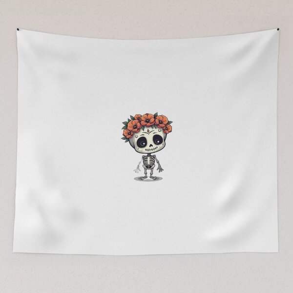 Artikelvorschau, Skeleton Floral Sugar Skull Day of the Dead Gift entworfen und verkauft von Berlin-Store.