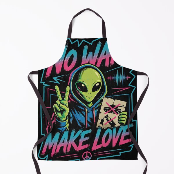 Item preview, Neon Anti War Graphic Tee, Retro Space Streetwear designed and sold by Joy-Points.