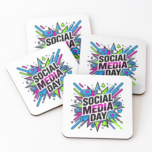 Item preview, typograph for social media day designed and sold by YasminTaha.