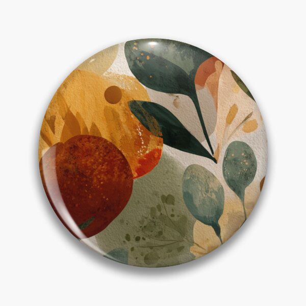 Item preview, Soft Romantic Abstract Whimsical Organic Floral Painting Pattern designed and sold by GrinGalore.