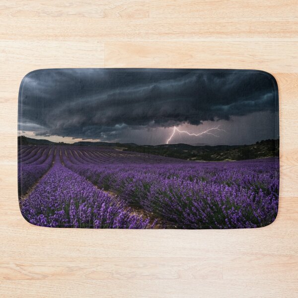 Item preview, Lavender field during a thunderstorm. designed and sold by Malisa345.