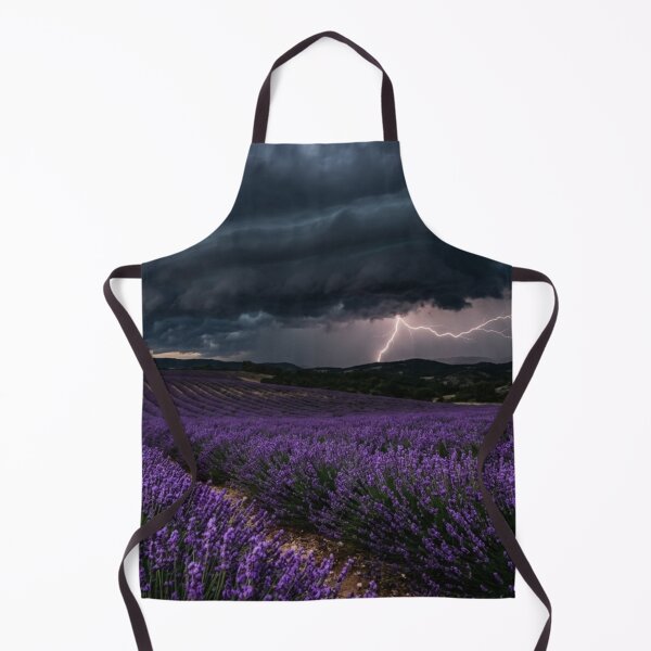 Item preview, Lavender field during a thunderstorm. designed and sold by Malisa345.