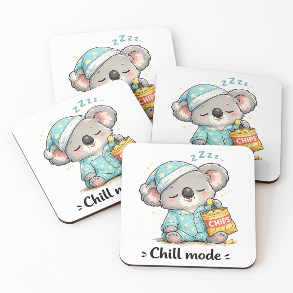 Item preview, Chill Mode Activated Koala designed and sold by AlvelinaCP.