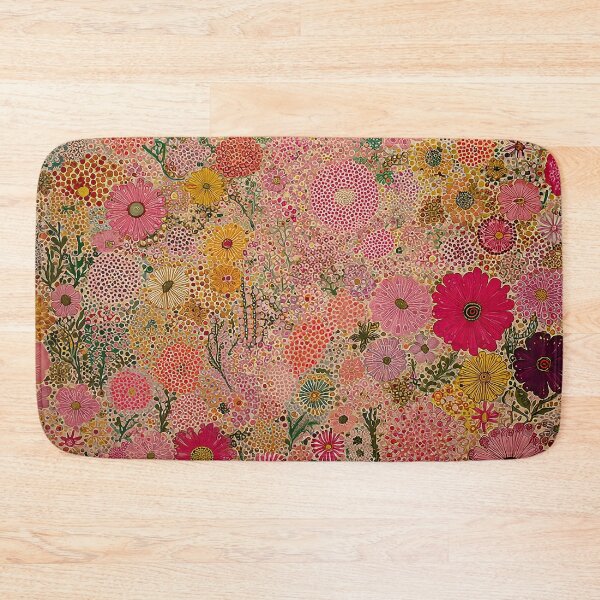 Aperçu de l'œuvre Jardin de fleurs sauvages roses créée et vendue par Neika Shimm Designs.