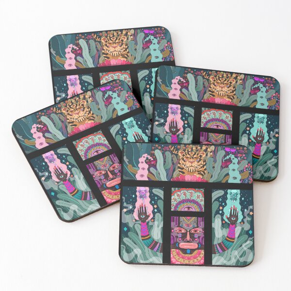 Item preview, Psychedelic tribal tiger magic 1 designed and sold by Franco Moody.