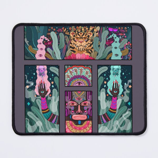 Item preview, Psychedelic tribal tiger magic 1 designed and sold by Franco Moody.