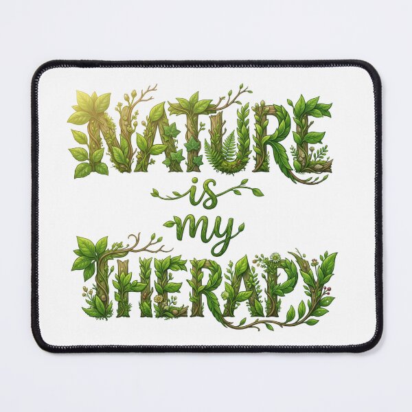 Item preview, Nature Is My Therapy Woodland Typography 02 designed and sold by cj-digital.