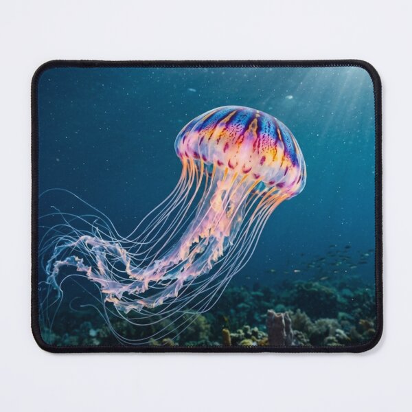 Item preview, Colorful jellyfish in the deep sea. designed and sold by Malisa345.