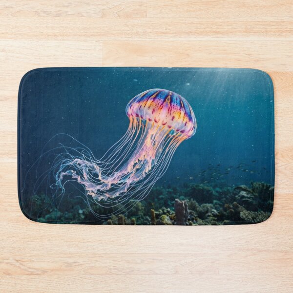 Item preview, Colorful jellyfish in the deep sea. designed and sold by Malisa345.