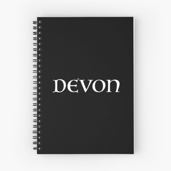 Item preview, Devon old medieval style text (White) designed and sold by STUDIO-72.
