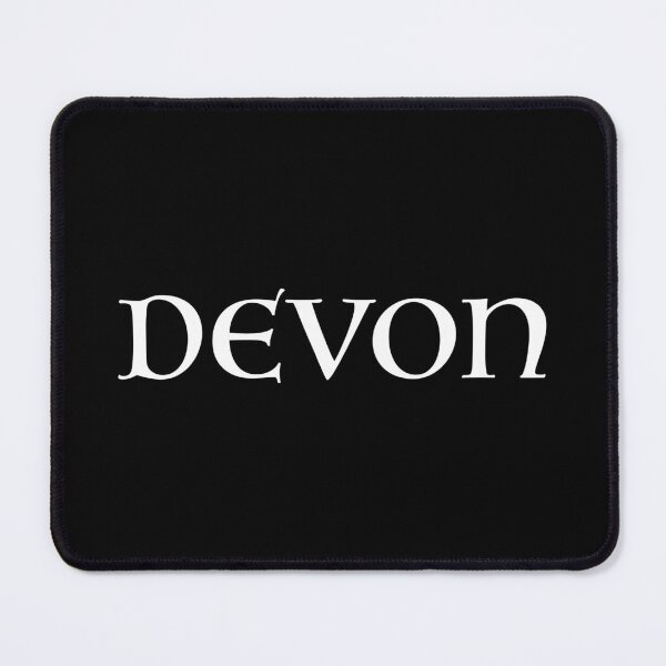 Item preview, Devon old medieval style text (White) designed and sold by STUDIO-72.