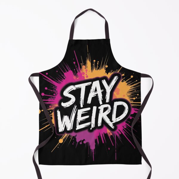 Item preview, Stay Weird – Neon Graffiti Street Art Typography Design designed and sold by Thompika.