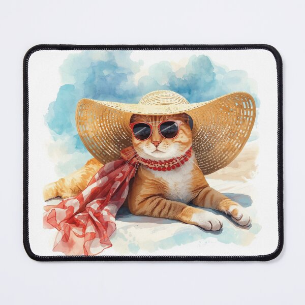 Item preview, Glamorous Tabby Cat on Vacation designed and sold by Soulstar Designs.
