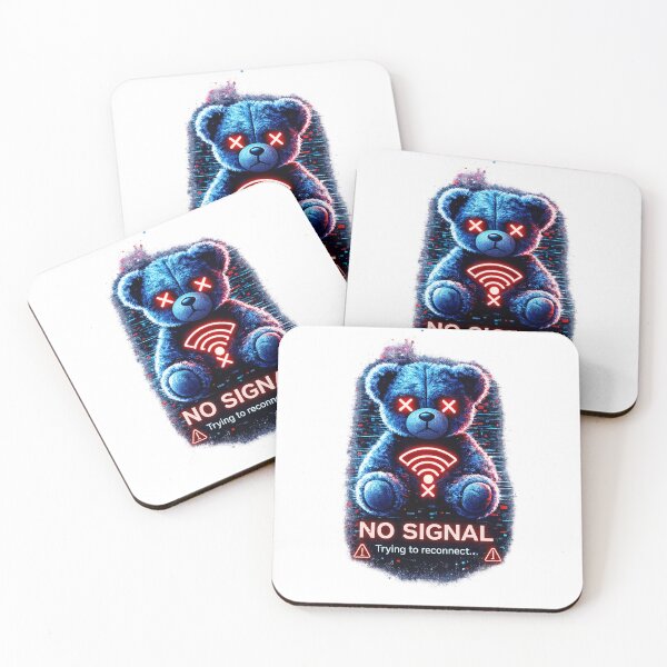 Item preview, Cyberpunk Glitch Teddy Bear – No Signal Aesthetic Shirt designed and sold by unglaublichGut.