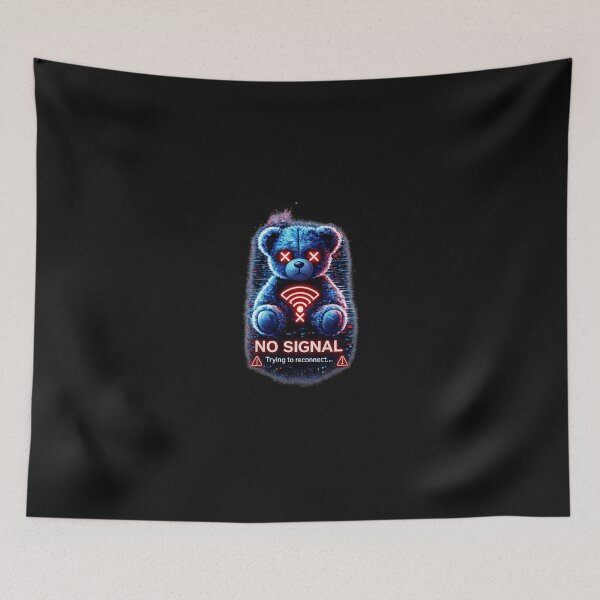 Item preview, Cyberpunk Glitch Teddy Bear – No Signal Aesthetic Shirt designed and sold by unglaublichGut.