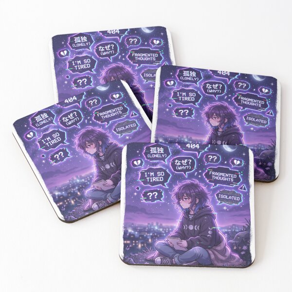 Item preview,  Anime Aesthetic Quote Sticker designed and sold by Sam-Artsy.