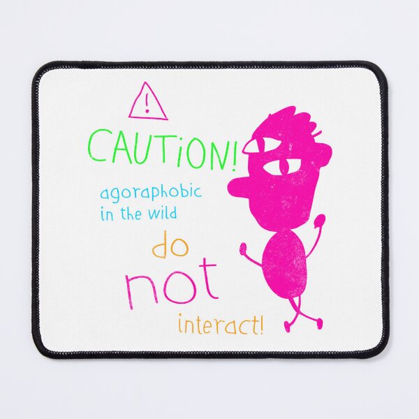 Item preview, Funny Mental Health Shirt Agoraphobic in the Wild Doodle Mental Health Sarcasm Invisible Illness Spoonie Life designed and sold by RealLifeMerchies.