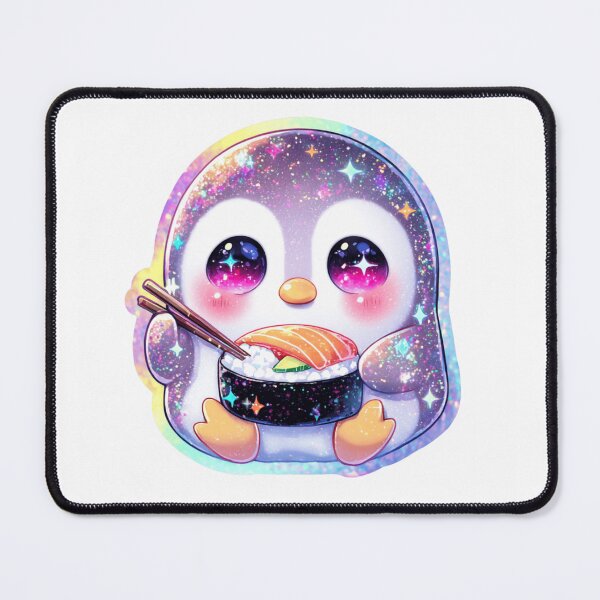 Item preview, Kawaii Penguin Sushi Holographic Chibi designed and sold by Ashley critters.