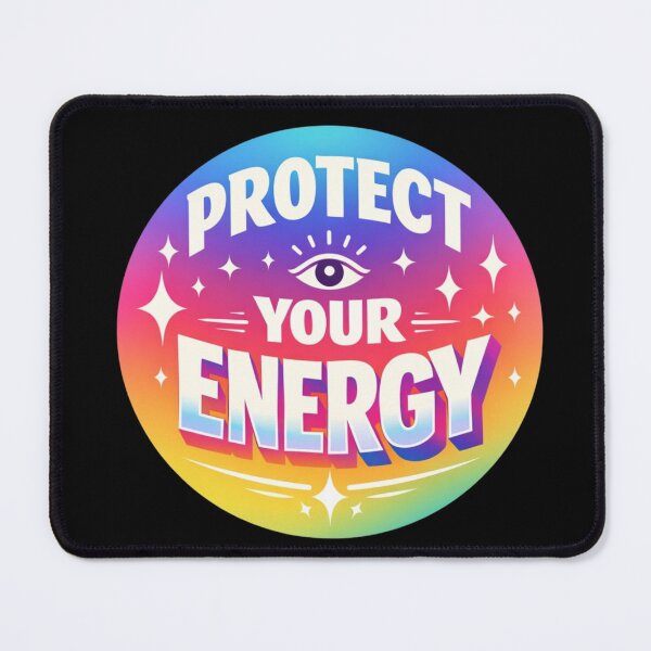 Item preview, Modern Protect Your Energy Aura Aesthetic Gradient designed and sold by Whispered Ink.