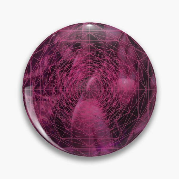 Item preview, Cosmic Demon Goddess Sigil – Sacred Geometry Pink Dark Fantasy Psychedelic Art designed and sold by GetGirlfriend.
