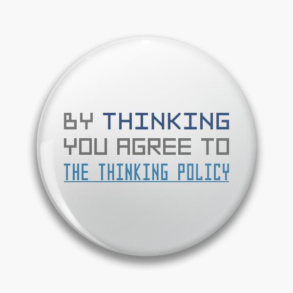 Item preview, The Thinking Policy designed and sold by weirdshop-451.