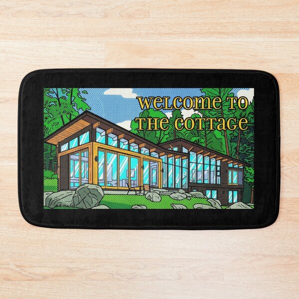 Item preview, Modern Pop Art Forest Cabin Mid-Century Comic Style Design designed and sold by Terry Bain.