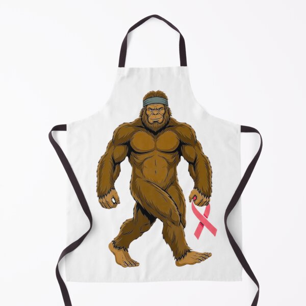 Item preview, Funny Bigfoot Pink Ribbon Sasquatch Walking Awareness Animal Design designed and sold by bilal sibgui.