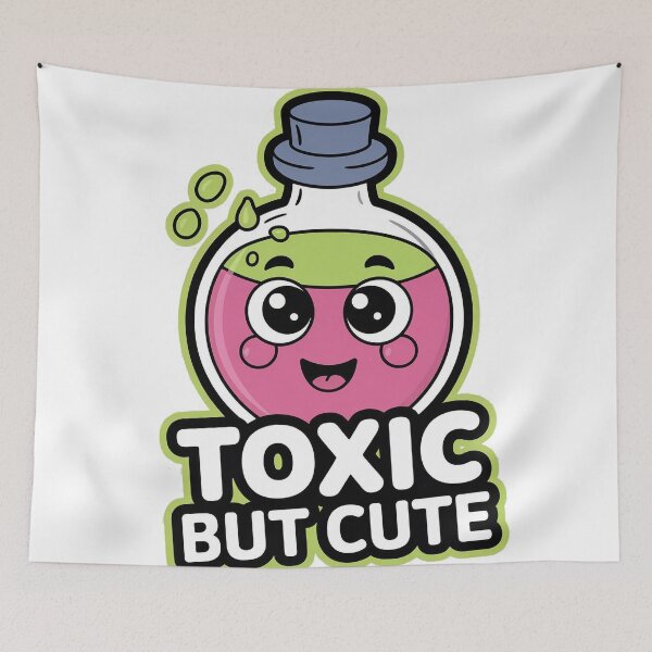 Item preview, Toxic But Cute – Kawaii Dark Aesthetic Neon Character Design designed and sold by Thompika.