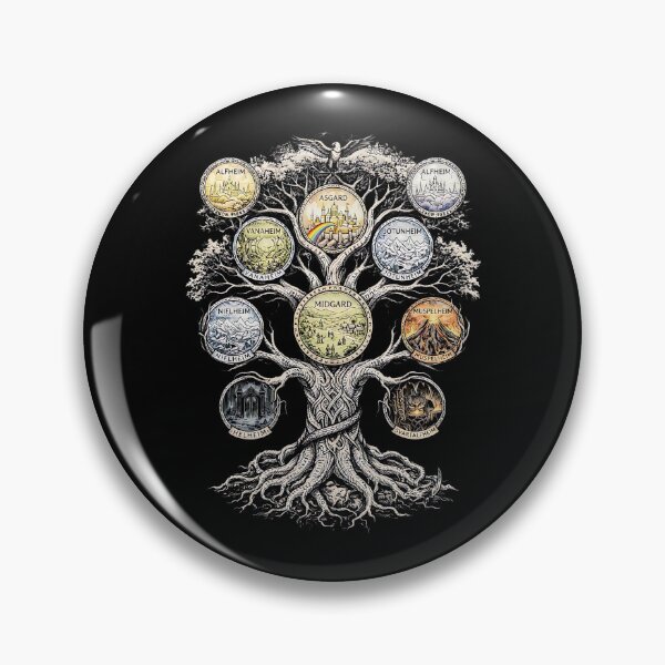 Item preview, Yggdrasil Tree of Life – Nine Realms Norse Mythology designed and sold by Dominik1994.